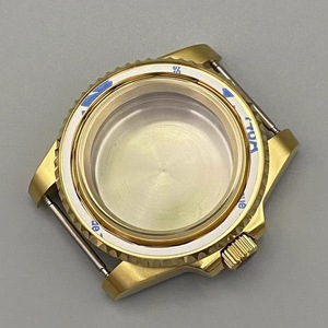 Boîtier de montre 40mm, dos solide en acier inoxydable, verre saphir doré rose pour mouvement NH35 NH36 - Product Image 5