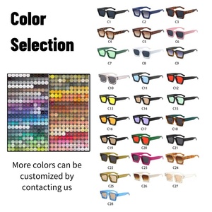 Cango Gafas De Sol Negras De Alta Calidad Oculos De Sol Para Hombres Mujeres Plástico Clásico Moda Logotipo Personalizado Gafas De Sol UV400 Barato - Product Image 2