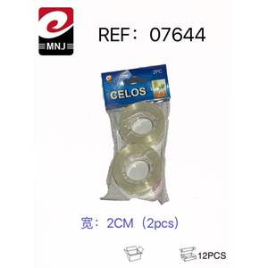 Cinta Adhesiva Transparente Mnj Celos de 2 cm, Paquete de 2 Piezas para Empaque y Uso de Oficina - Product Image 3