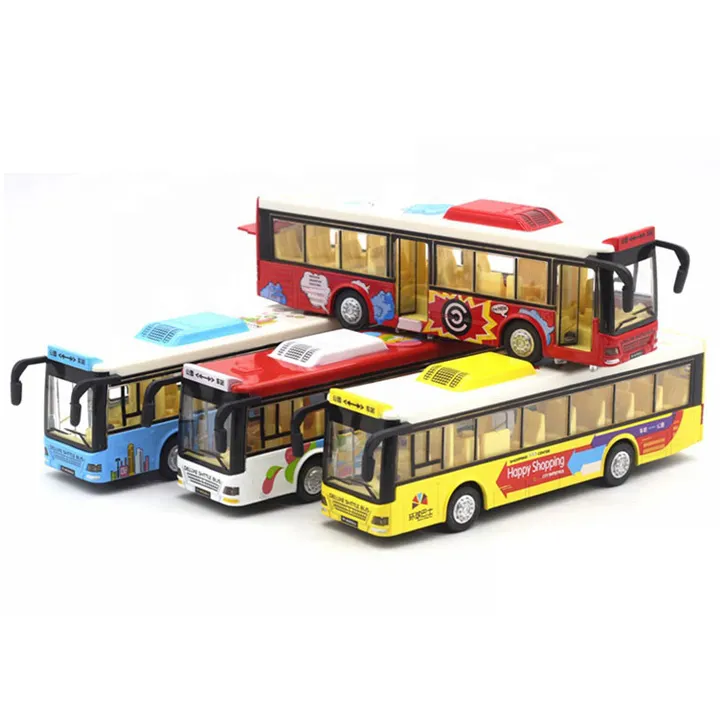 Yüksek kaliteli alaşımlı küresel tur otobüsü Diecast lüks otobüs Metal 1 32 ölçekli Diecast otobüs modeli çocuk oyuncak