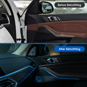 ชุดแต่งอัพเกรดภายในรถยนต์ BMW X5/X7 รุ่นปี 2018-2025 G05/G07 ฝาครอบเสา A พร้อมไฟส่องสว่าง สำหรับตกแต่งประตูและคอนโซลกลาง - Product Image 2