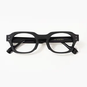 Veetus kacamata bingkai optik Retro Pria Wanita, kacamata cahaya biru asetat kualitas tinggi klasik desain baru uniseks