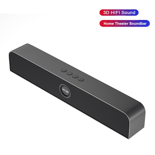 HY-68 Hot Selling Portable Soundbars Home Theatre System Outdoor Wireless Subwoofer Soundbar Bluetooth Speaker