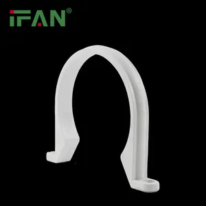Ifan 20mm 25mm 32mm Plastic Pvc Pipe Clip Pvc Fittings Water Pipe U Lock Tube Fixed Clamps