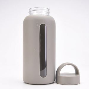 Bouteille d'eau en verre borosilicate givré de 800 ml (27 oz) avec logo personnalisé, sans BPA, compatible lave-vaisselle et micro-ondes, pour usage extérieur, sport et gym - Product Image 6