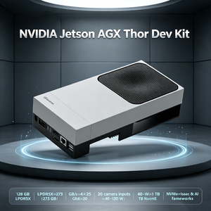 ชุดพัฒนา NVIDIA Jetson AGX Thor พร้อม GPU Blackwell 2070 TFLOPS หน่วยความจำ 128GB LPDDR5X สำหรับหุ่นยนต์ฮิวแมนนอยด์ ระบบ AI ฝังตัวในอุปกรณ์ - Product Image 2
