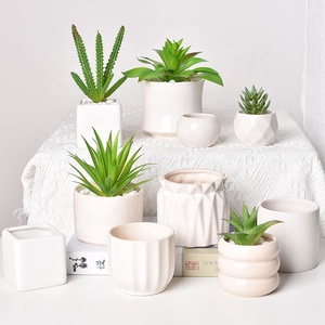 Vendita diretta dalla fabbrica vaso di fiori in plastica con finitura smaltata traspirante floccato in schiuma verde vaso <span class=keywords><strong>per</strong></span> <span class=keywords><strong>piante</strong></span> succulente disposizione 3-6L - Product Image 3