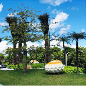 Sculpture de coquillage en fibre de verre et résine, décoration artistique de jardin côtier pour extérieur - Product Image 1