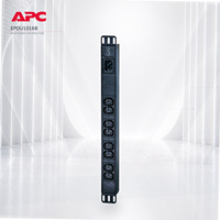 APC PDU EPDU1016B Basic 1U Rack PDU 1 Fasa 3.7kW 230V 16A 8 Outlet C13 1 IEC60320 C20 1U PDU Distributor Daya APC