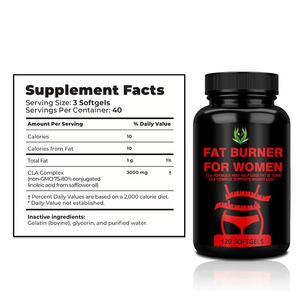 Cápsulas Quemagrasas para Mujer de Marca Propia con Ingredientes Naturales, Aptas para la Pérdida de Peso, Suplementos en Cápsulas Blandas - Product Image 2
