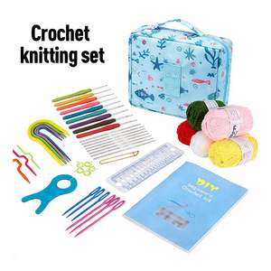 Kit de Iniciación para Tejer a Crochet, Portátil, Simple, Cuadrado, con Herramientas y Accesorios para Principiantes, Ecológico, Ergonómico de 20 cm - Product Image 6