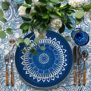 مجموعة زرقاء احترافية يومية من assiet pluines تصنيع بلان إن أو بافاريا أطباق من البورسلين للمطاعم - Product Image 5