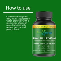 Capsules de multivitamines Primal en marque privée OEM, 21 vitamines et minéraux essentiels pour la vitalité et le bien-être quotidiens des adultes, 30 unités