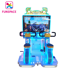 Équipement de parc d'attractions 47 pouces Double Rider Jeux à pièces Simulateur de course de vélo Machine de jeu d'arcade - Product Image 2