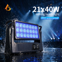 AICPOSE 21x40W RGBW LED Moving Head Strobe Light IP65 Outdoor DMX512 Stage Moving Strobe Light