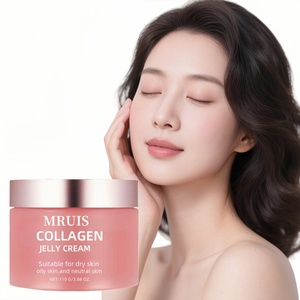 Crème gelée au collagène pour tous types de peaux, lotion hydratante et éclaircissante pour le visage avec niacinamide, vitamine B3, ingrédients de squalane - Product Image 1