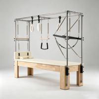 Lit de Pilates Cadillac en bois d'hévéa pour commande en gros, équipement de fitness OEM personnalisé