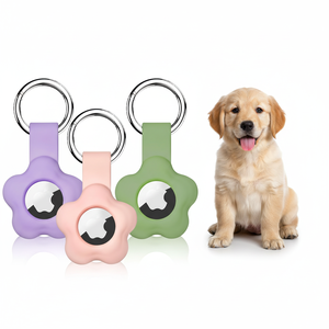 Étui <span class=keywords><strong>porte</strong></span>-clés en silicone pour <span class=keywords><strong>AirTag</strong></span>, coque de protection pour traceur GPS Apple <span class=keywords><strong>AirTag</strong></span>, support en silicone anti-perte avec anneau <span class=keywords><strong>porte</strong></span>-clés - Product Image 1