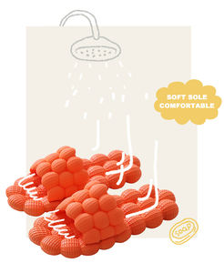 Claquettes amusantes en forme de litchi, tongs de réflexologie pour femmes et hommes, claquettes tendance avec breloques personnalisées - Product Image 3