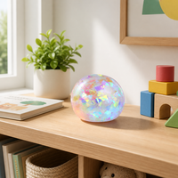 Balle sensorielle à prisme holographique, jouet à presser très élastique, balle anti-stress douce pour enfants et adultes au bureau