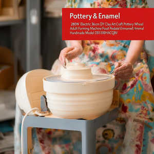 Torno de Alfarería Eléctrico de 36 cm, Máquina para Arte y Manualidades en Arcilla, Modelo D0100HACQBV para Adultos - Product Image 2
