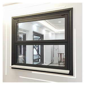 <span class=keywords><strong>Alucasa</strong></span> Marco de aluminio Diseño de vidrio Puerta y ventana plegable vertical Push up Ventana plegable para tiendas - Product Image 4