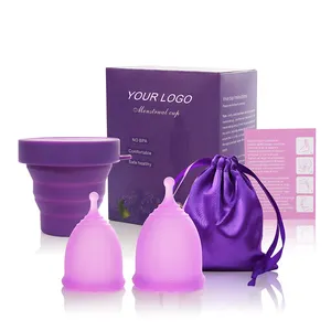 Écologique vente en gros réutilisable de haute qualité en Silicone de qualité médicale pour femmes, coupe menstruelle en Silicone