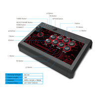 Manette de combat d'arcade Honcam Factory Original 7 en 1 pour PS4 PS3 XBOX ONE XBOX 360 PC Android Accessoires de jeu