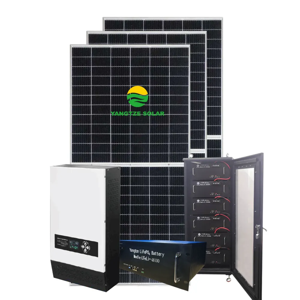Générateur 1 mw système complet hybride d'énergie solaire générateur industriel batterie 200 mw banque 5 mw