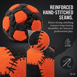 Sac à pieds en suè<span class=keywords><strong>de</strong></span> professionnel à 32 panneaux, sac <span class=keywords><strong>de</strong></span> jonglage synthétique <span class=keywords><strong>pour</strong></span> enfants et adultes, idéal <span class=keywords><strong>pour</strong></span> les sports <span class=keywords><strong>de</strong></span> <span class=keywords><strong>plein</strong></span> <span class=keywords><strong>air</strong></span>, vente en gros - Product Image 5