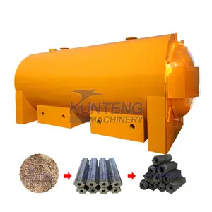 Automatic bbq charcoal biomass sawdust charcoal making machine carbonizer machines compressed charcoal