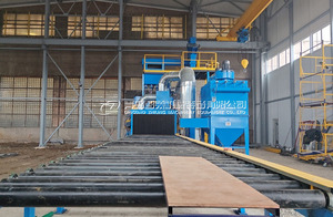 Machine de <span class=keywords><strong>sablage</strong></span> à billes pour profilés en acier, tôles en acier, feuilles métalliques, avec PLC et moteur pour l'élimination de la rouille - Product Image 3