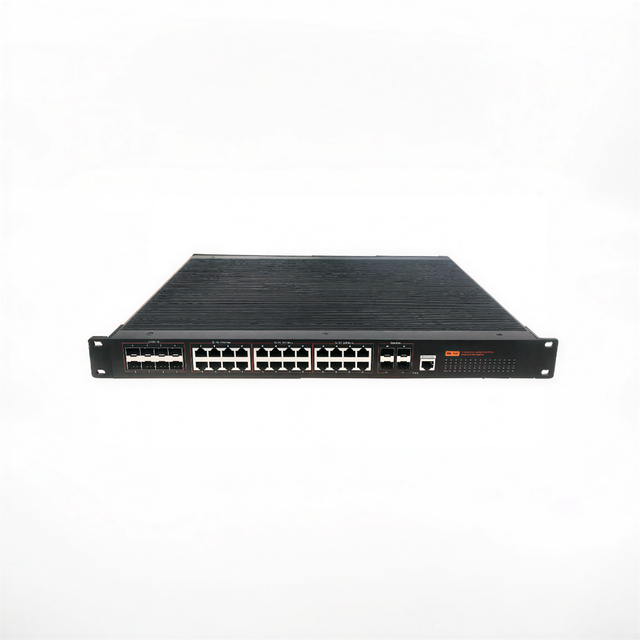 Yunifai L2 Managed 10G Core Switch | 24-Port Gigabit RJ45 + 8-Port SFP + 4-Port 10G SFP+ Uplink | Industrial-Grade -40C +75C