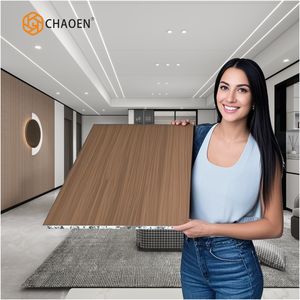 Panneau en acier durable pour murs hermétiques de salles blanches Bâtiment extérieur et stockage à froid Panneau alvéolé en aluminium sandwich en laine de roche - Product Image 4