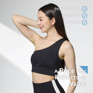 Soutien-gorge de gymnastique innovant en fibre avec conception asymétrique respirante - Product Image 3