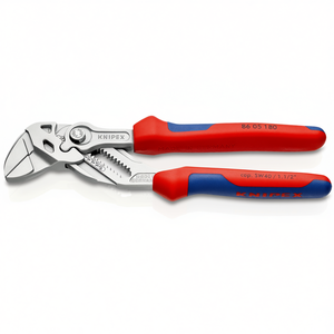 ประแจคีม <span class=keywords><strong>KNIPEX</strong></span> ขนาด 1.1/2 นิ้ว ความยาว 180 มม. ประแจชุบโครเมียมพร้อมด้ามจับหลายส่วนประกอบและวงแหวนล็อค - Product Image 1