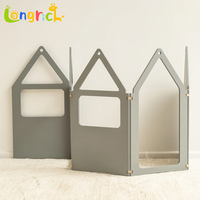 Maisonnette en bois pliable personnalisée pour les enfants de 3 à 8 ans, design moderne, utilisation dans la chambre/le salon, montage facile, stimule la créativité