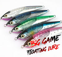 97g 175mm Tête Dip Ball Flash Lame Seafishing Stickbait Leurre De Pêche Flottant Crayon Leurre GT Thon Appât Artificiel