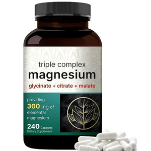 Complexe de magnésium 3-en-1 500 mg - Glycinate + Citrate + Malate |   Formule à haute absorption pour le sommeil et le soulagement du stress - Product Image 6