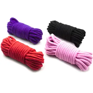 LUFILUFI Erotic sm assisted sex cotton rope 5 meters colorful bondage rope 10 meters hemp rope wholesale adult sex products