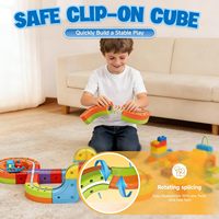 EPT Juego de Vías Magnéticas para Trenes Eléctricos, Diseño Antigravedad, Fácil de Montar, Regalo para Niños, Aprendizaje STEM 3D