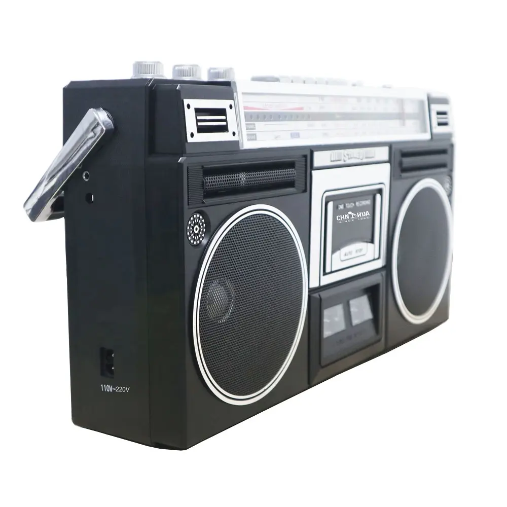 Walkman เครื่องเล่นเพลง MP3,เครื่องเล่นเพลง MP3ลำโพง10W รองรับการ์ด TF เครื่องเล่นเทปคาสเซ็ทวิทยุ FM AM SW