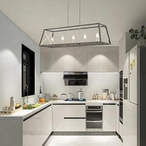 Lustre moderne <span class=keywords><strong>en</strong></span> <span class=keywords><strong>fer</strong></span> <span class=keywords><strong>forgé</strong></span> <span class=keywords><strong>de</strong></span> luxe, lustre rétro moderne pour restaurant, lustre pour comptoir <span class=keywords><strong>de</strong></span> bar, table à manger, villa, maison - Product Image 4