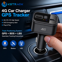 Mini Rastreador GPS 4G LTE con Rastreo de Vehículos en Tiempo Real, Carga USB Dual, Aplicación Android, Alarma de Vibración, 1 Año de Garantía, Plug and Play