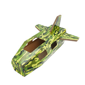 "프리미엄 비행기 모양의 고양이 긁는 자-고양이가 잠을 자고 발톱을 날카롭게하는 내구성 있고 긁힘 방지 디자인-설치가 쉽습니다. - Product Image 6