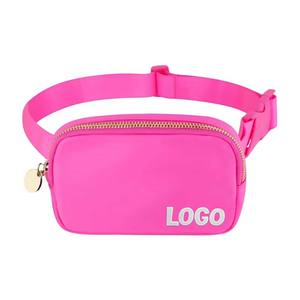 Custom Logo Rode Kleur Sublimatie Sport Lulu Nylon Waterdichte Riem Overal Crossbody <span class=keywords><strong>Bum</strong></span> Heuptasje Heuptasje Tassen Voor Momen - Product Image 1