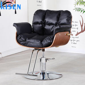 Kisen Venta caliente pelo negro y muebles de salón de belleza y peluquería de acero inoxidable Silla de estilo de peluquería para barbería <span class=keywords><strong>Mujer</strong></span> - Product Image 1