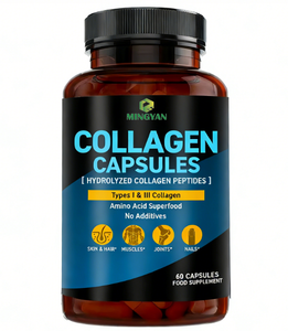 Capsules de collagène organique OEM/ODM pour adultes, compléments beauté, améliorent la santé de la peau, des ongles et des articulations, pour femmes et hommes, durée de conservation de 24 mois - Product Image 1