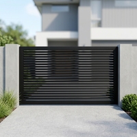 Balustrade de sécurité en alliage d'aluminium de 6 pieds pour balcon extérieur, design vertical, traitement thermique, clôture de ferme sportive, modélisation 3D par poudrage