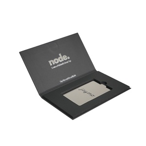 Benutzer definierte Luxus schwarz Geschenk karte <span class=keywords><strong>Box</strong></span> Business VIP Mitgliedschaft Verpackung <span class=keywords><strong>Box</strong></span> Karten halter - Product Image 1